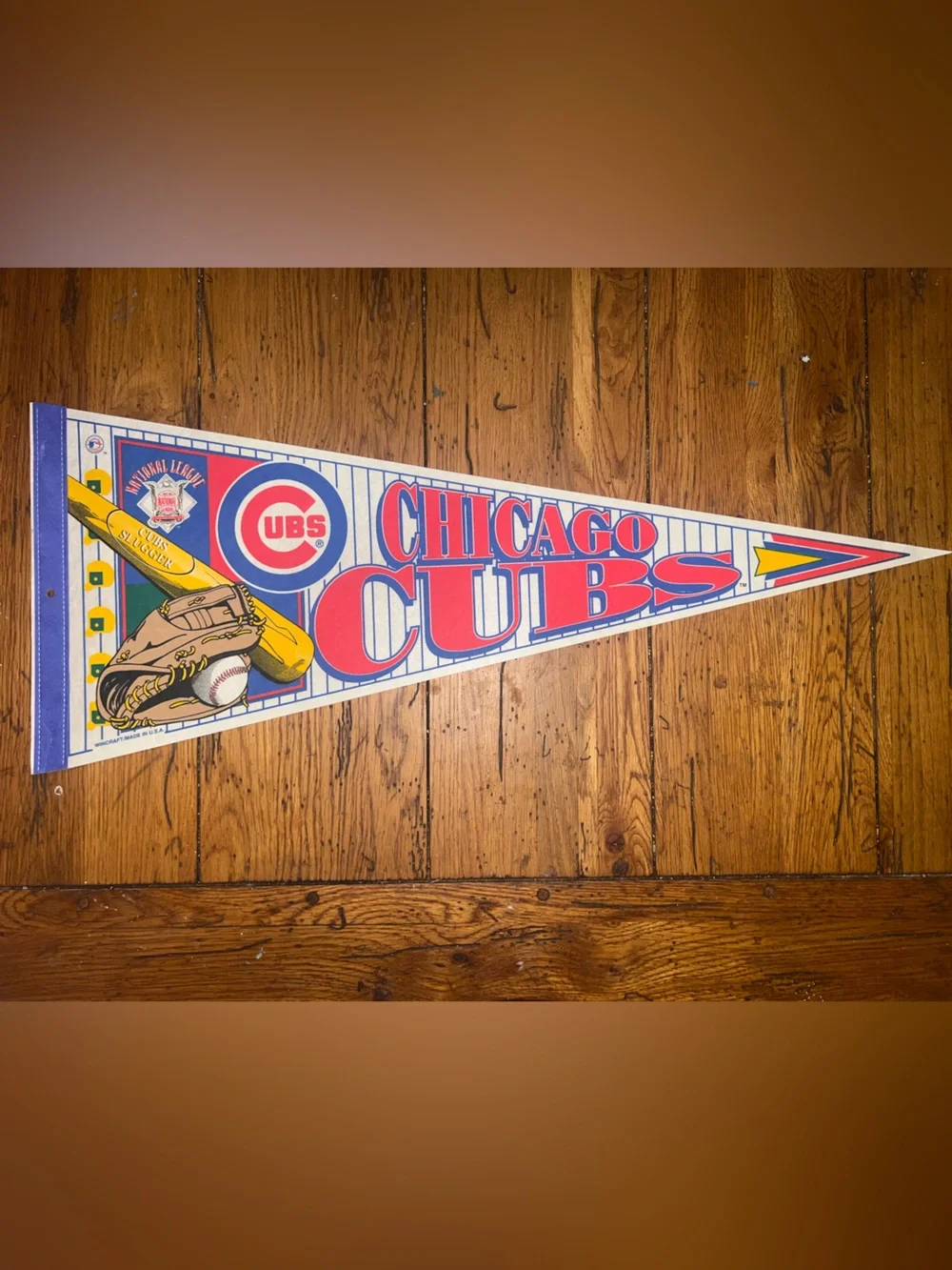 Chicago Cubs Vintage Pennant - Red, Blue, White 12” x 30”